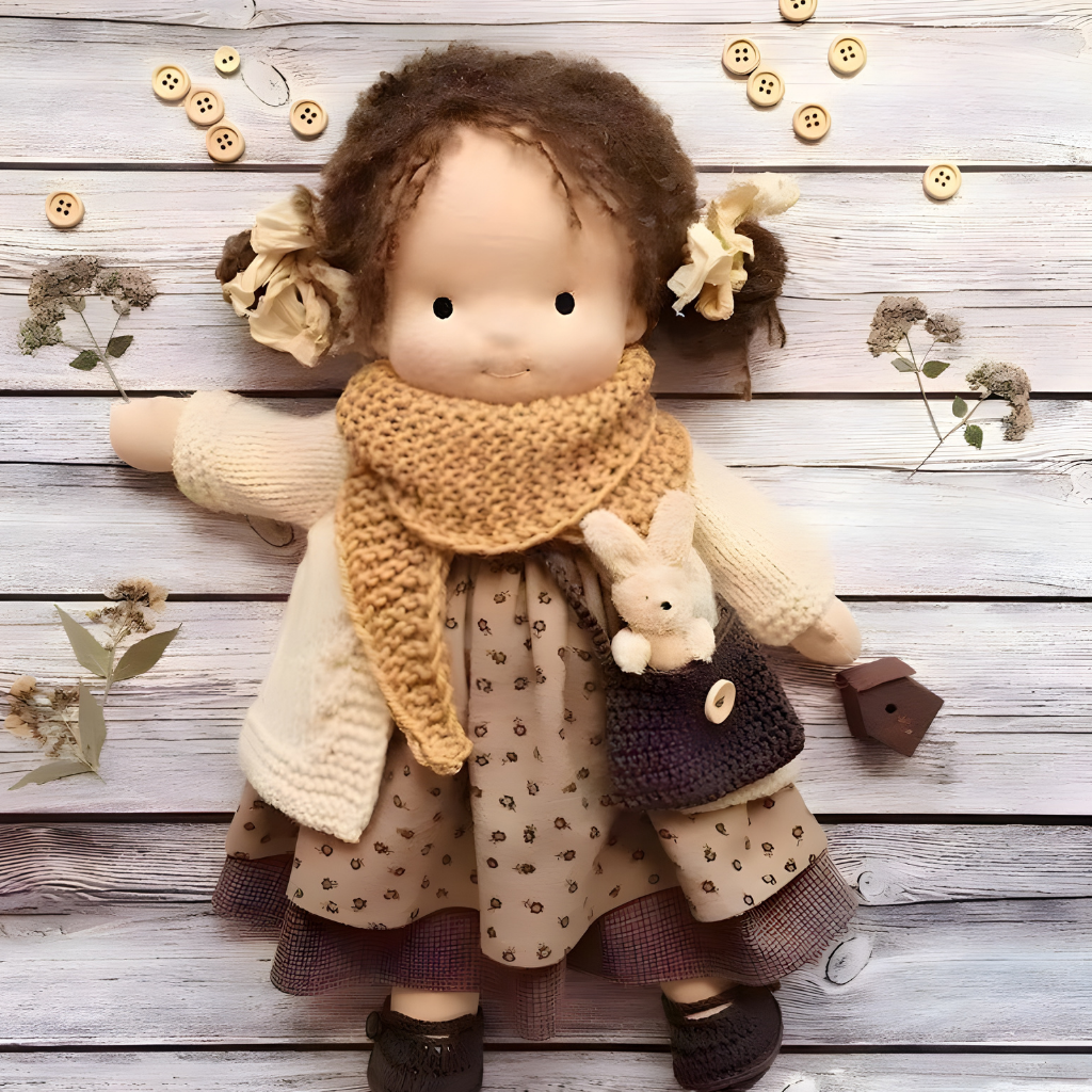 Puppe Stoff Handmade Weiche Spielpuppe Kreative Kinderpuppe