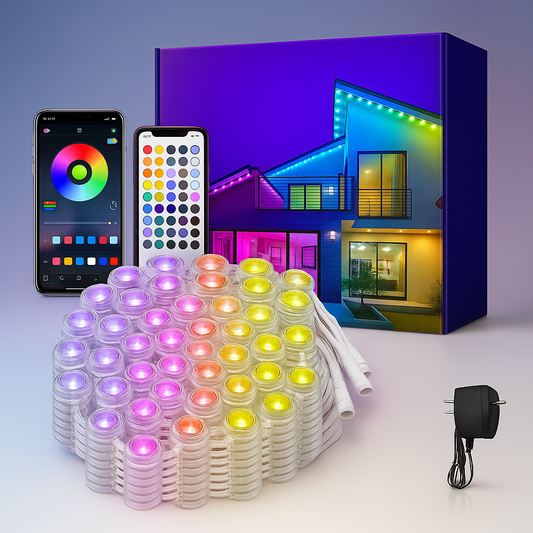 RGB Traufenbeleuchtung Außen LED Licht App Steuerung Wasserdicht