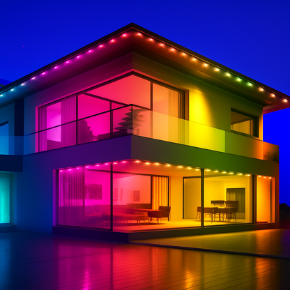 RGB Traufenbeleuchtung Außen LED Licht App Steuerung Wasserdicht