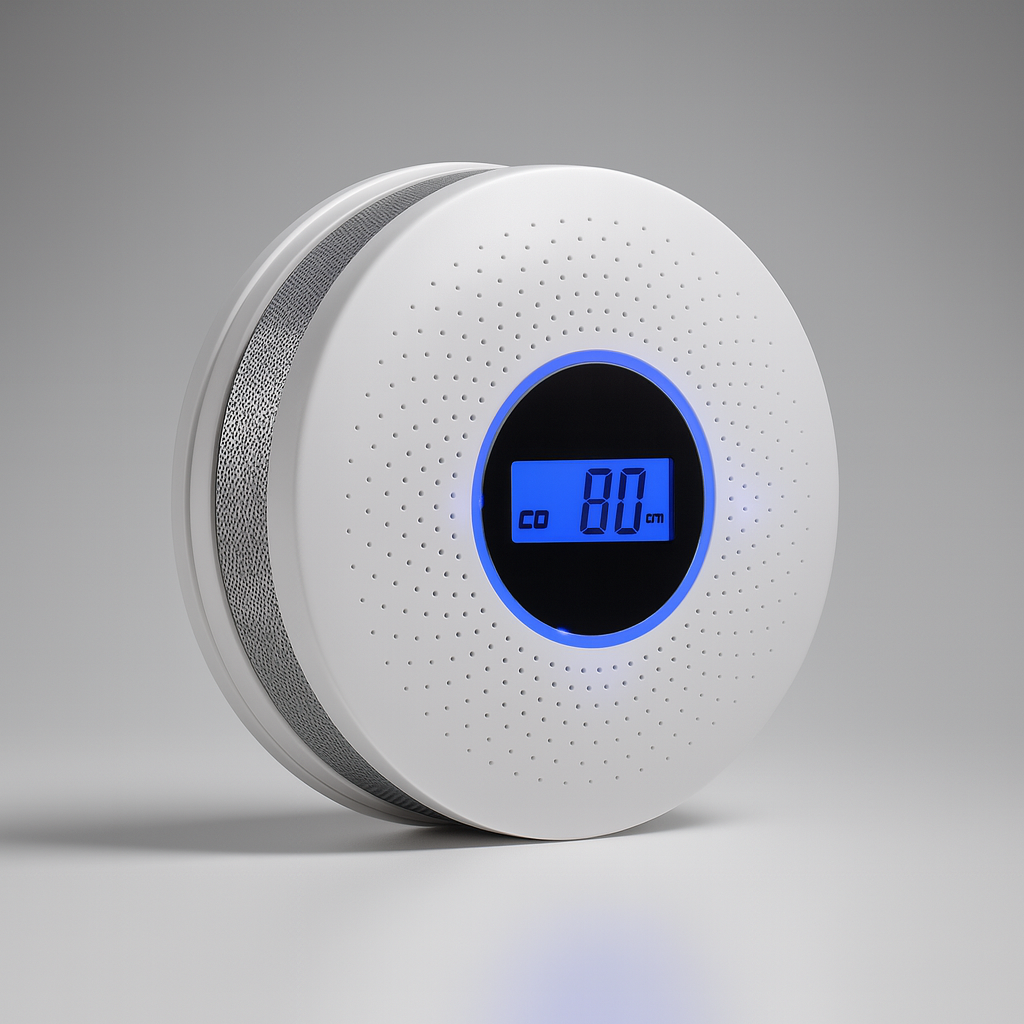 Smoke detector CO detector combo alarm device digital display