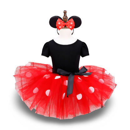Halloween Costumes for Girls Polka Dot Tulle Dress Party