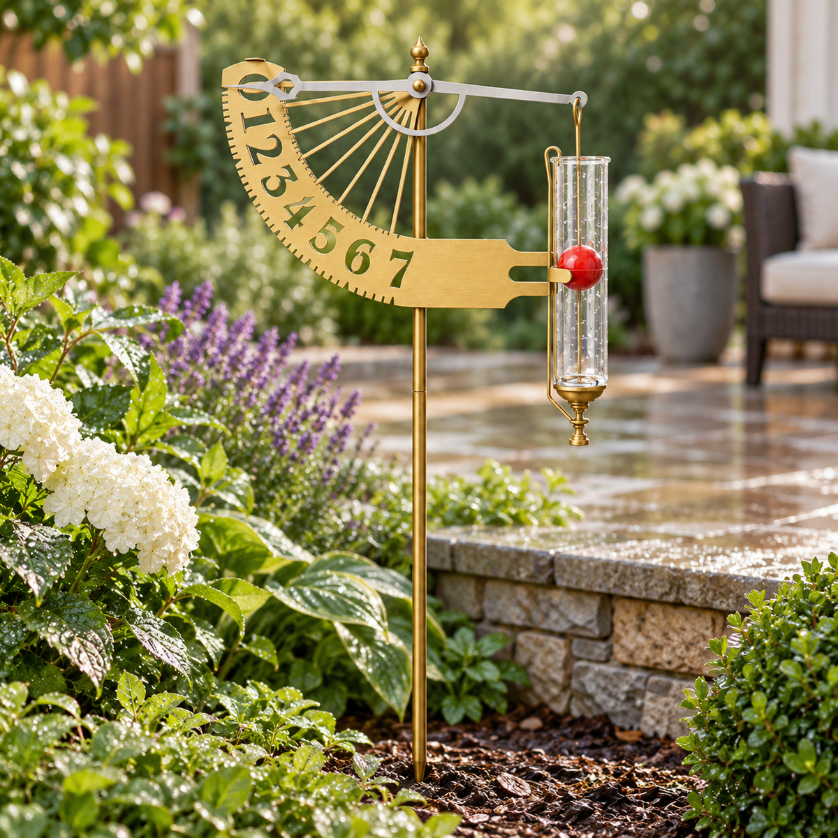 Regenmesser Mit Skala Schwimmer Gartenliebhaber