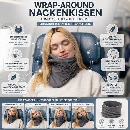 Travel Neck Support Pillow Supportive Wrap Design