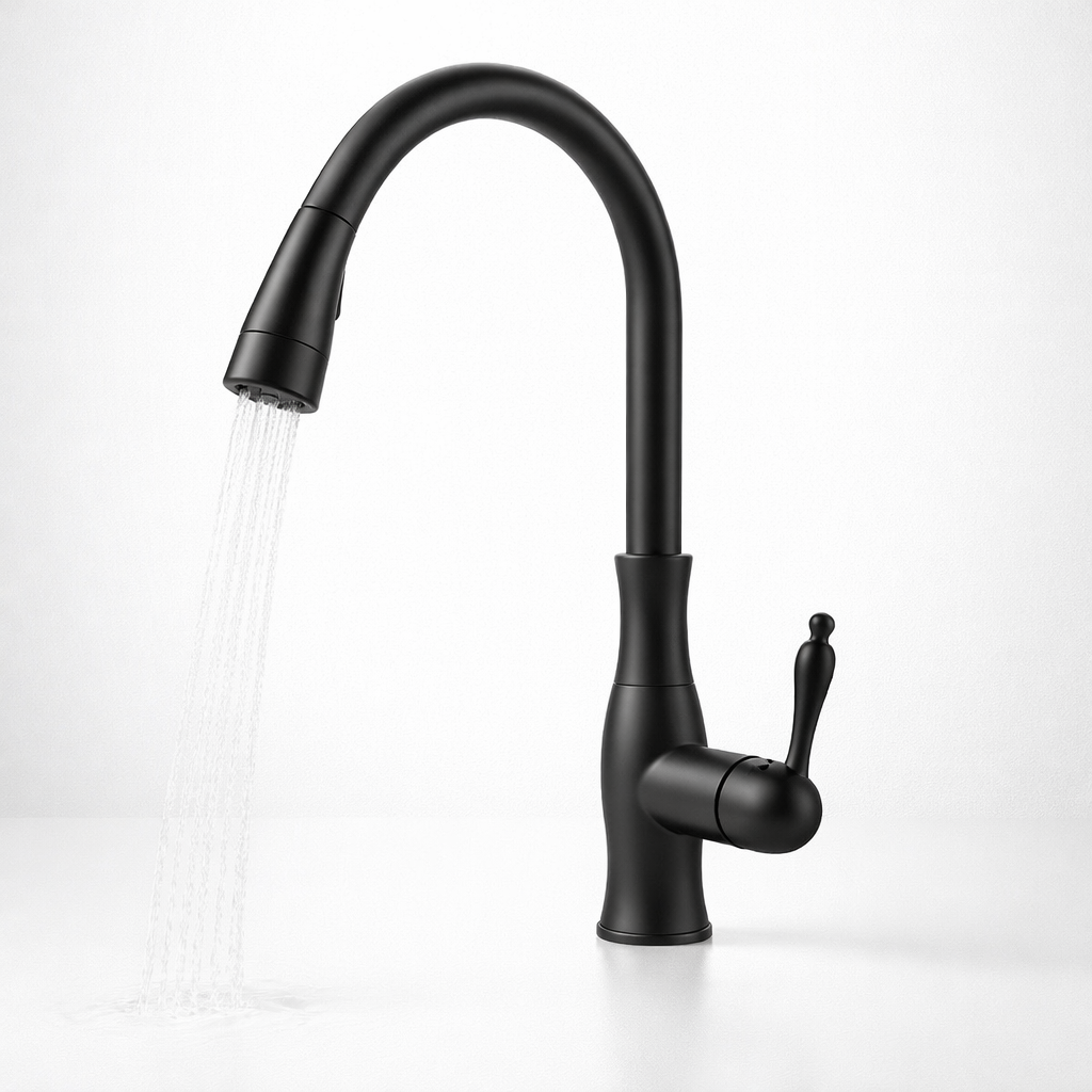 Kitchen Tap Stainless Steel Modern Pull Out Mixer Faucet