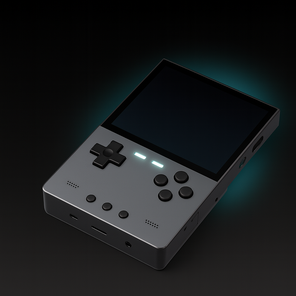 Retro Games Tragbare Metallkonsole CNC Design Handheld Spieler