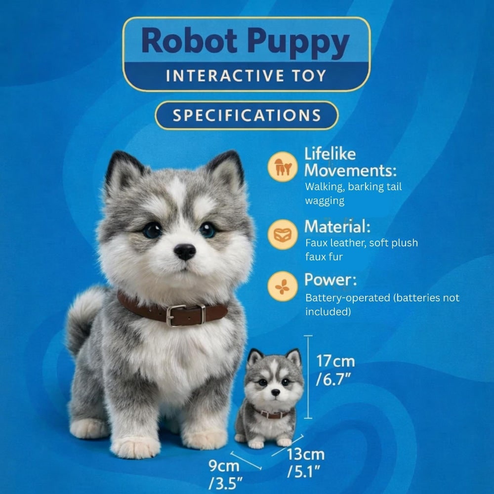 Chien robot jouet électronique pour animaux de compagnie chien mobile