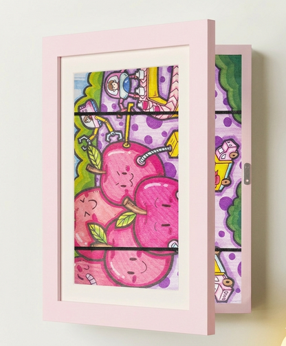 Children's Artwork Frame Wooden Foldable