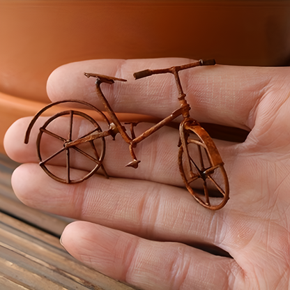 Rustikales Eisen Vogelhaus Miniatur Gartendeko