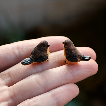 Rustikales Eisen Vogelhaus Miniatur Gartendeko