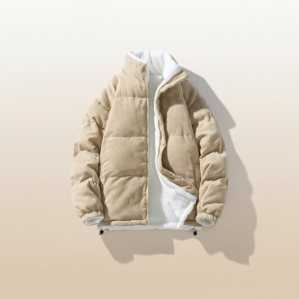 Veste d'hiver homme femme Ouverture pratique à fermeture éclair