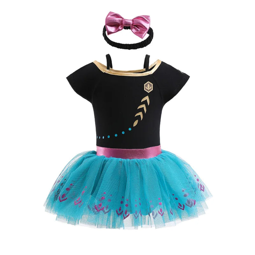 Costume di Halloween per bambini, set vestito in tulle da principessa