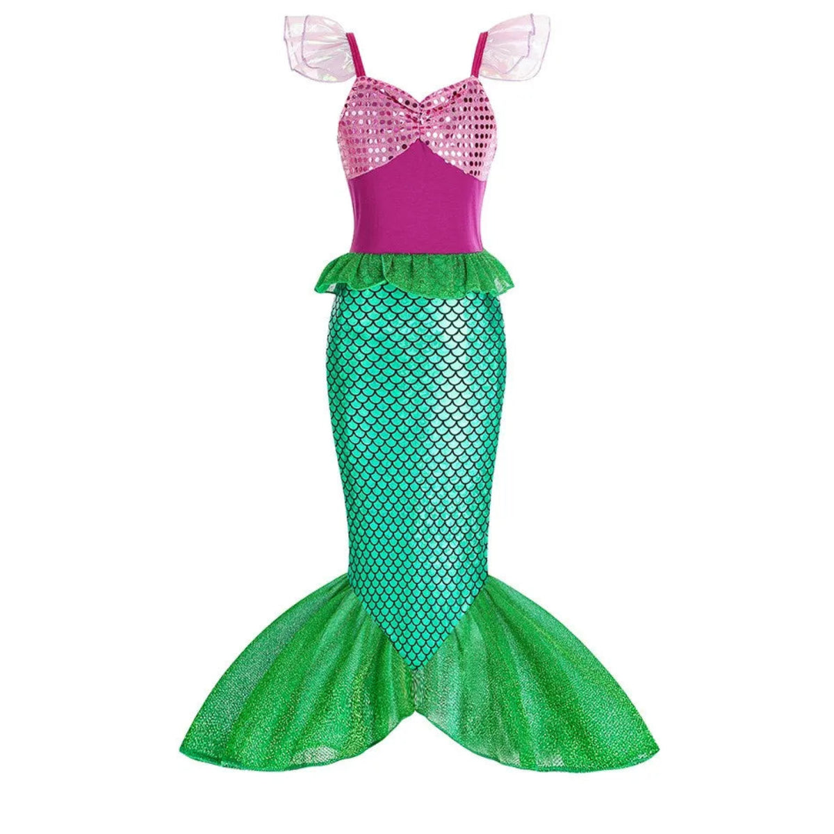 Halloween Costumes Mermaid Glitter Outfit Kids