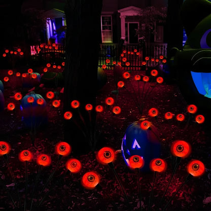 Decorazione di Halloween Lampada Solare LED Occhi per Giardino e Sentiero