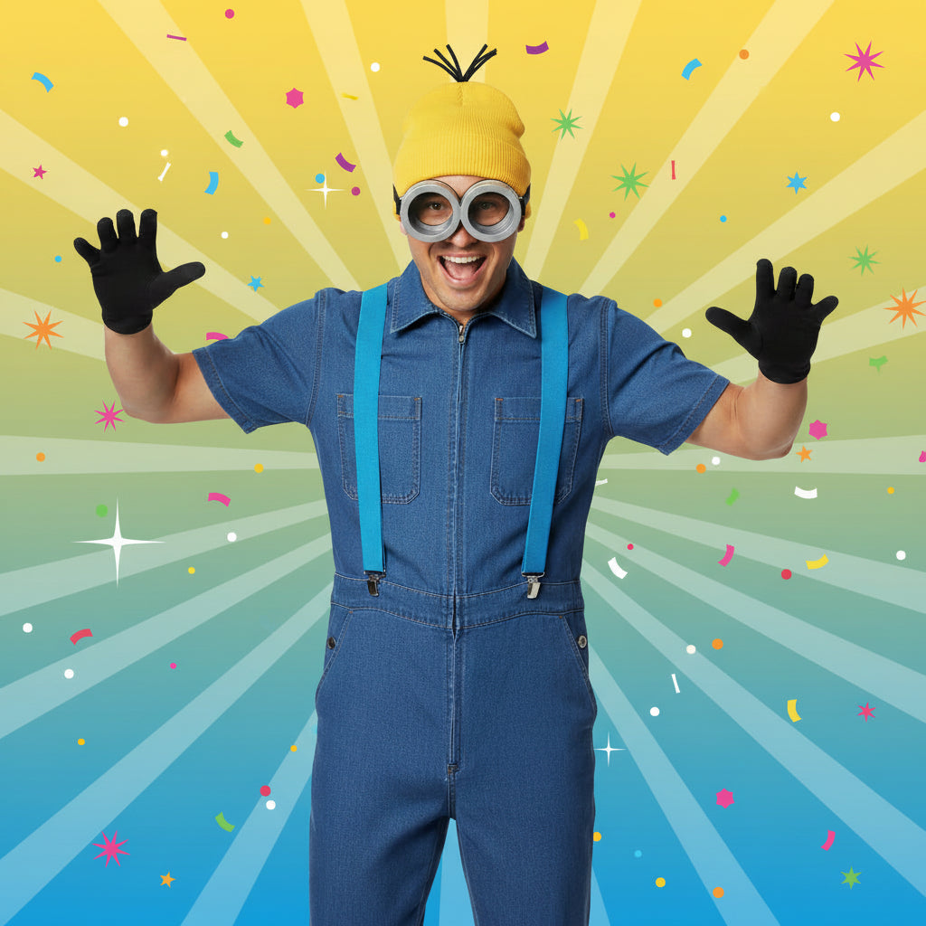 Costumes d'Halloween Ensemble de déguisement Chapeau Lunettes Adultes