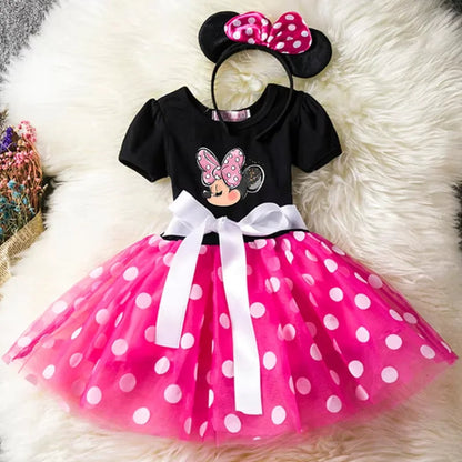 Halloween Kostüme Mädchen Gepunktetes Tüllkleid Party