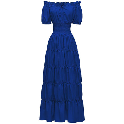 Halloween Kostumes Maxikleid Schulterfrei Boho