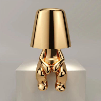 Tischlampe Gold Modern Designfigur LED Licht