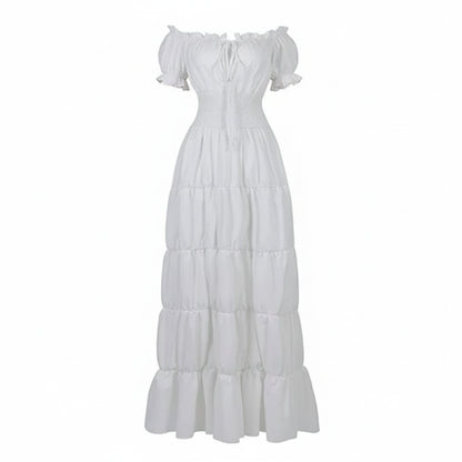 Halloween Kostumes Maxikleid Schulterfrei Boho