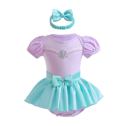 Costume di Halloween per bambini, set vestito in tulle da principessa