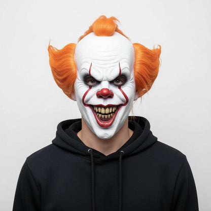 Masque Halloween Clown d'Horreur Costume Effrayant Adulte