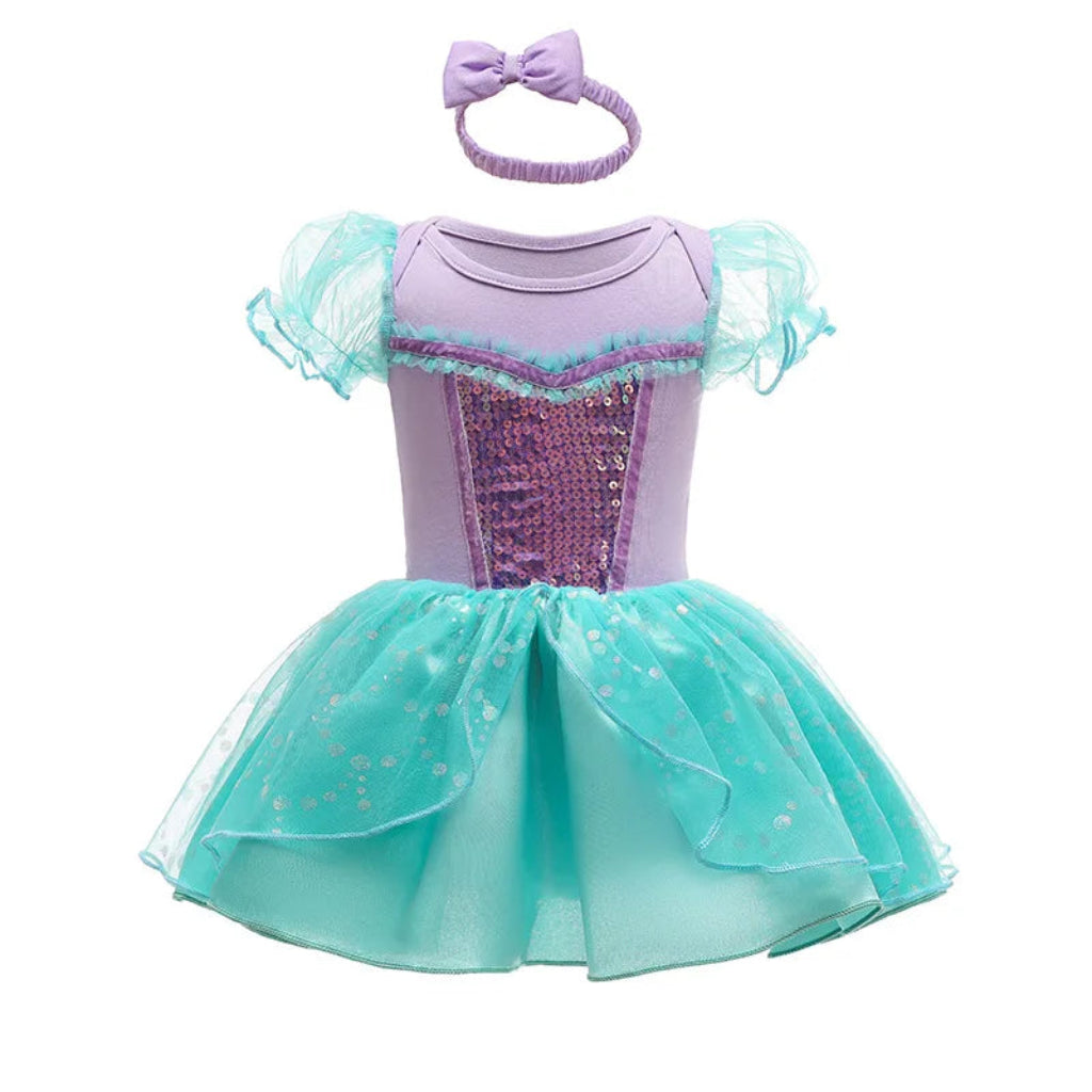 Costume di Halloween per bambini, set vestito in tulle da principessa