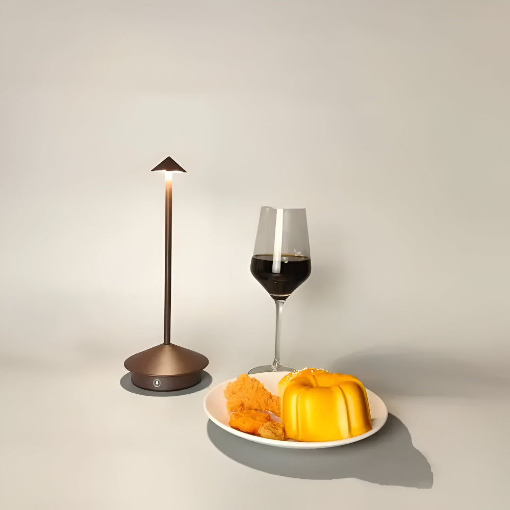 Moderne LED Tischlampe Dimmbar Aluminium Kabellos Designlampe