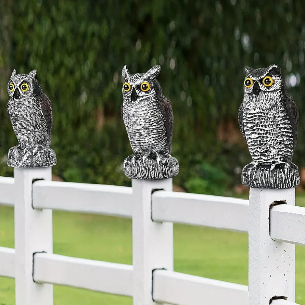 Decoración de Halloween Búho Falso Espantapájaros Realista