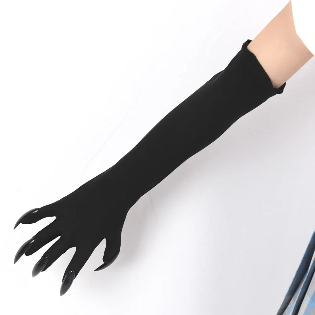 Halloween Accessoires Damen Lange Kostümhandschuhe Elegant
