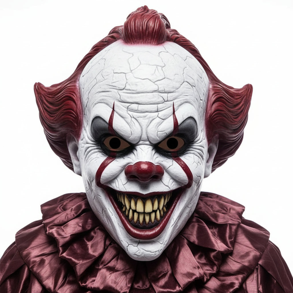 Masque Halloween Clown d'Horreur Costume Effrayant Adulte