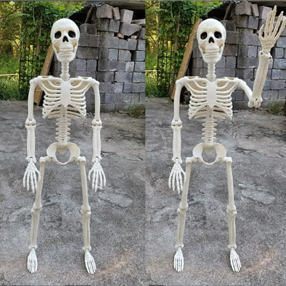 Decorazione di Halloween Scheletro Figurina Mobile per Giardino e Festa