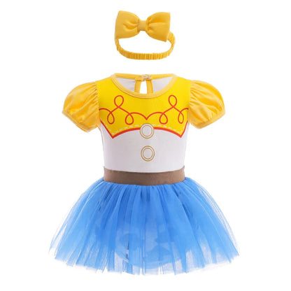 Costume di Halloween per bambini, set vestito in tulle da principessa