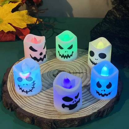 Halloween Dekoration LED Tee Leuchtende Kürbis Partylichter