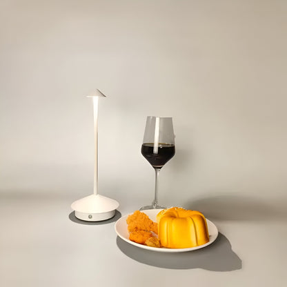 Moderne LED Tischlampe Dimmbar Aluminium Kabellos Designlampe