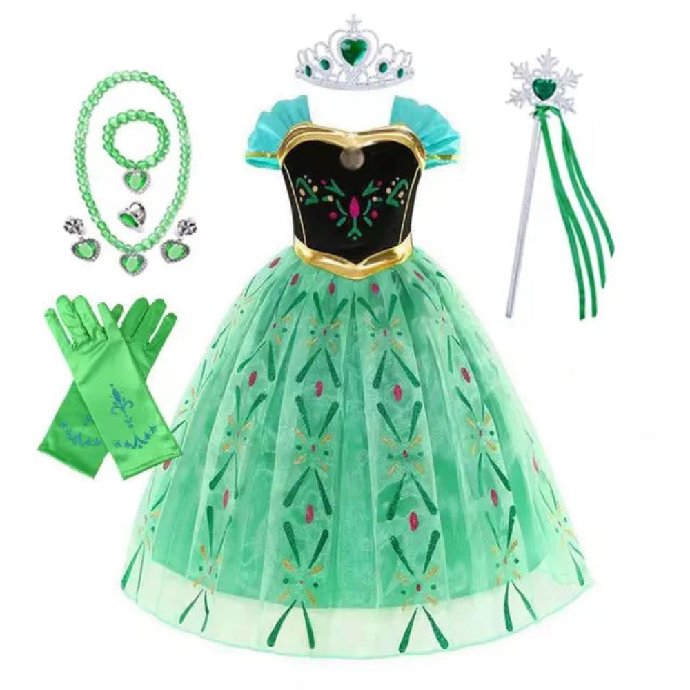 Halloween Kostüme Prinzessinnenkleid Mädchen Puffärmel Party