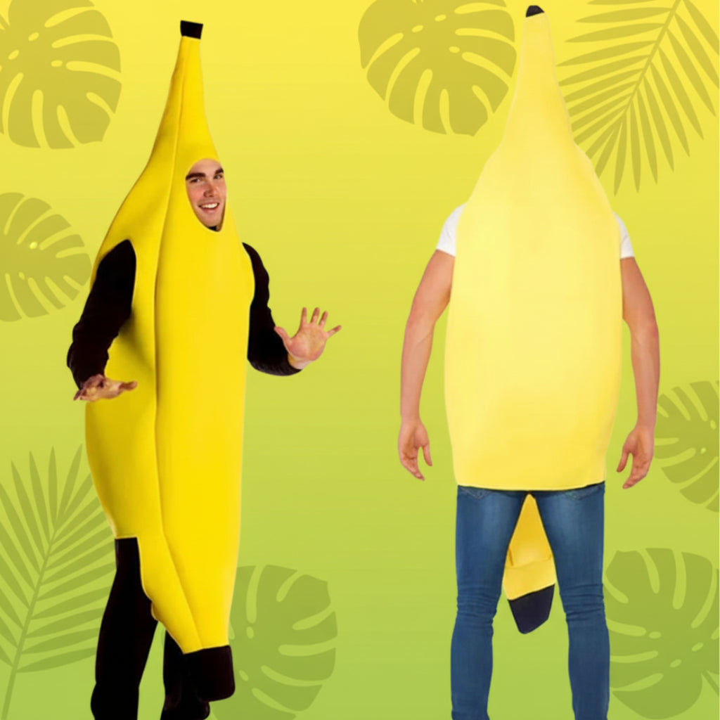 Halloween Kostüm Bananen Lustiges Ganzkörperkostüm Erwachsene