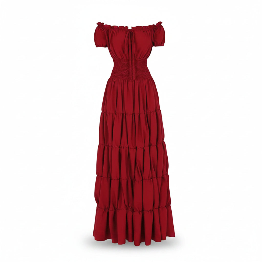 Halloween Kostumes Maxikleid Schulterfrei Boho