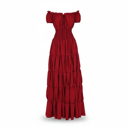 Halloween Kostumes Maxikleid Schulterfrei Boho
