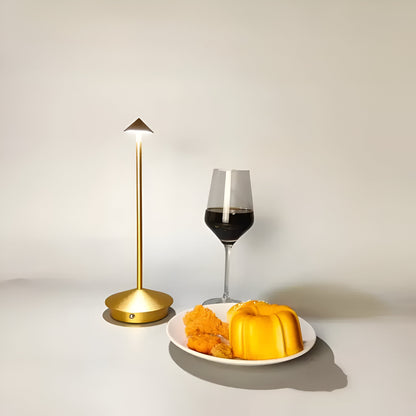 Moderne LED Tischlampe Dimmbar Aluminium Kabellos Designlampe