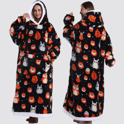 Fleece Oversized Hoodie Gezellige Stijlvolle Slaapzak Hoodie - Image 19