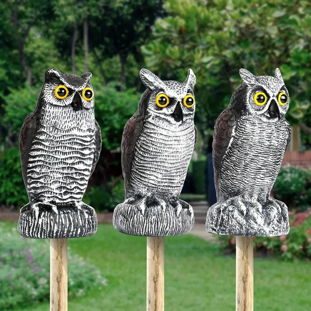 Decoración de Halloween Búho Falso Espantapájaros Realista