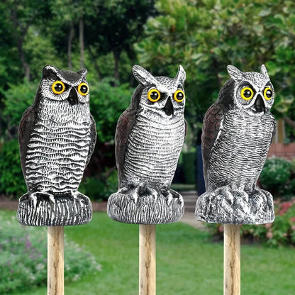Decoración de Halloween Búho Falso Espantapájaros Realista