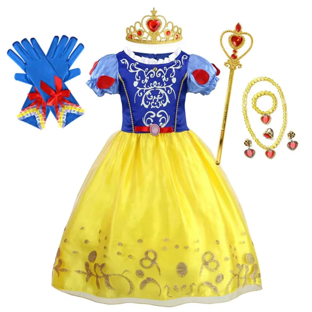Halloween Kostüme Prinzessinnenkleid Mädchen Puffärmel Party