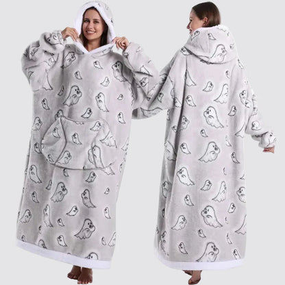 Fleece Oversized Hoodie Gezellige Stijlvolle Slaapzak Hoodie - Image 20