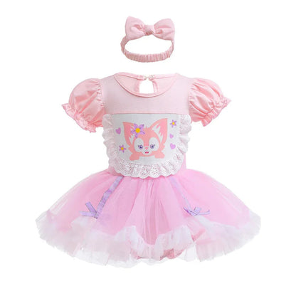 Costume di Halloween per bambini, set vestito in tulle da principessa