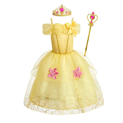 Halloween Kostüme Prinzessinnenkleid Mädchen Puffärmel Party