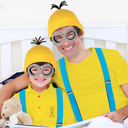 Costumes d'Halloween Ensemble de déguisement Chapeau Lunettes Adultes