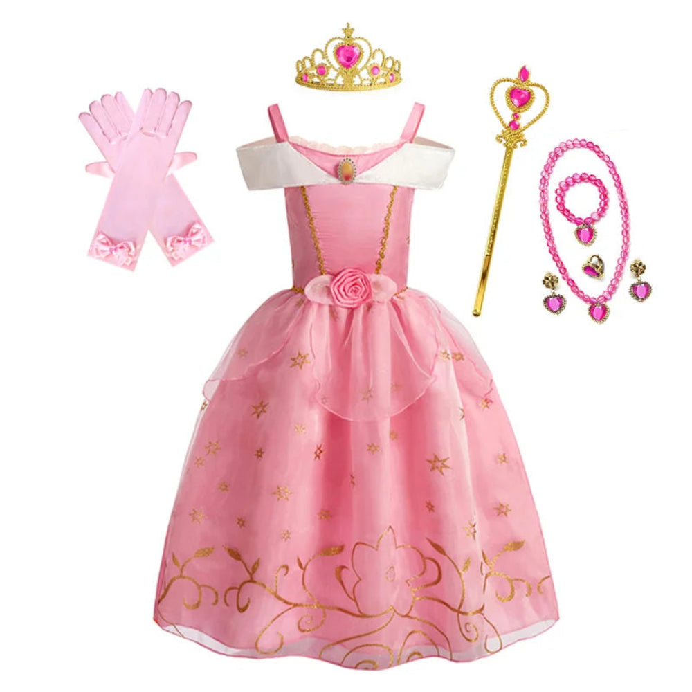 Halloween Kostüme Prinzessinnenkleid Mädchen Puffärmel Party