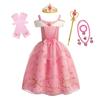 Halloween Kostüme Prinzessinnenkleid Mädchen Puffärmel Party