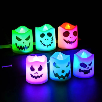 Halloween Dekoration LED Tee Leuchtende Kürbis Partylichter