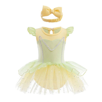 Costume di Halloween per bambini, set vestito in tulle da principessa